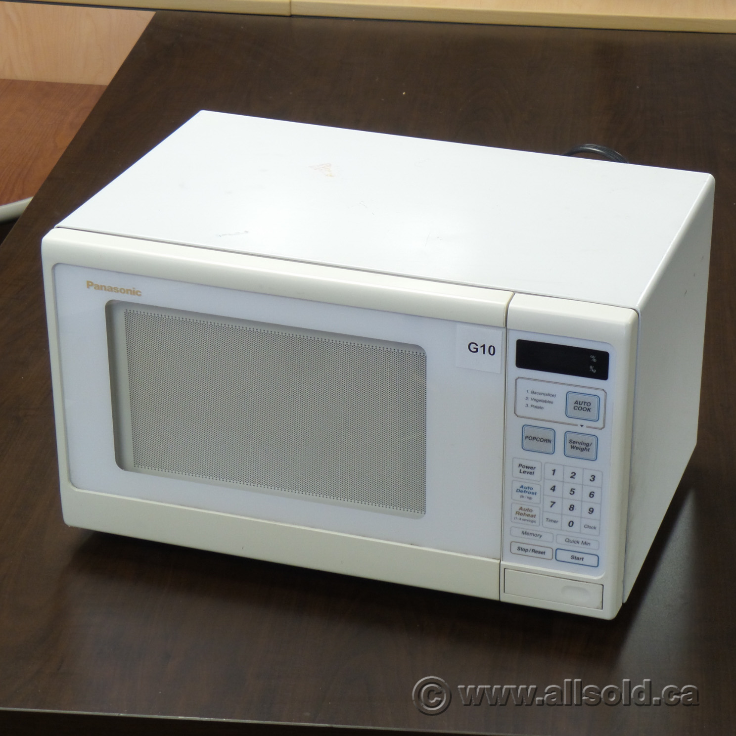 Panasonic White 0.7cu ft 1300w Counter Top Microwave Oven Allsold.ca